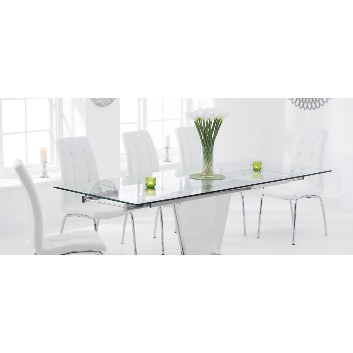 Liberty 160cm Extending Glass Dining Table with Calgary Chairs – image 15