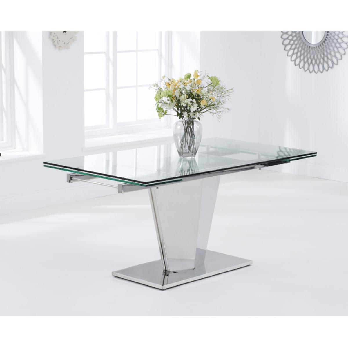 Liberty 160cm Extending Glass Dining Table with Calgary Chairs – image 5