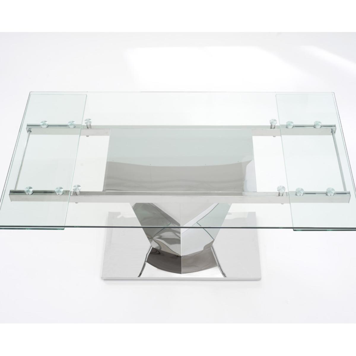 Liberty 160cm Extending Glass Dining Table with Calgary Chairs – image 8