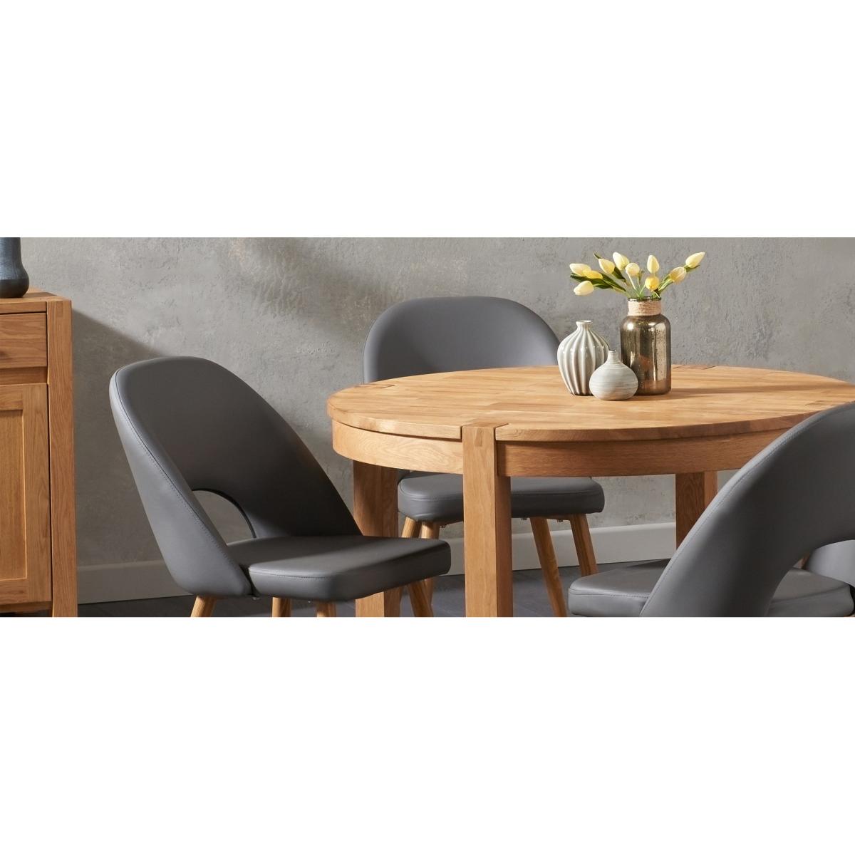 Halifax Grey Faux Leather Dining Chairs - Grey – image 6