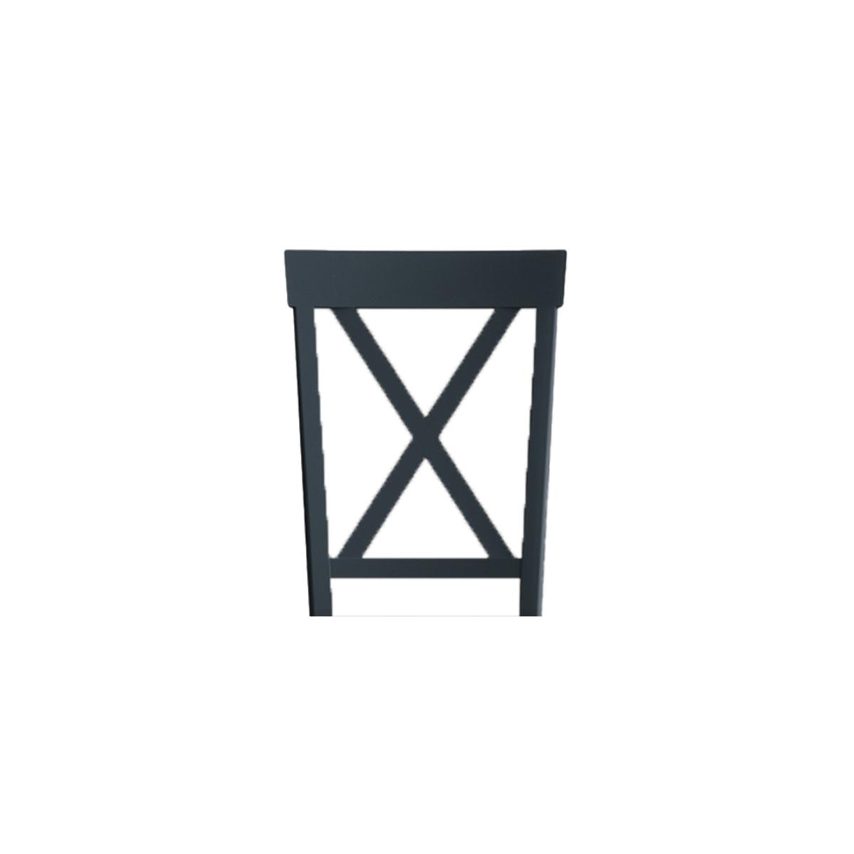 Hertford Dark Blue Dining Chairs with Sky Blue Fabric Seat Pad – image 8