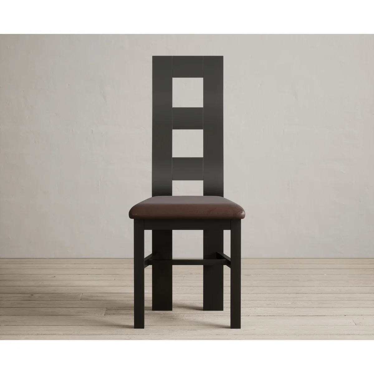 Brown Painted Chairs – image 3