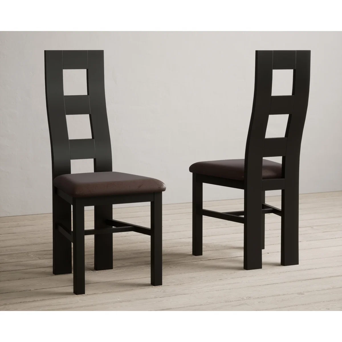 Brown Painted Chairs – image 7
