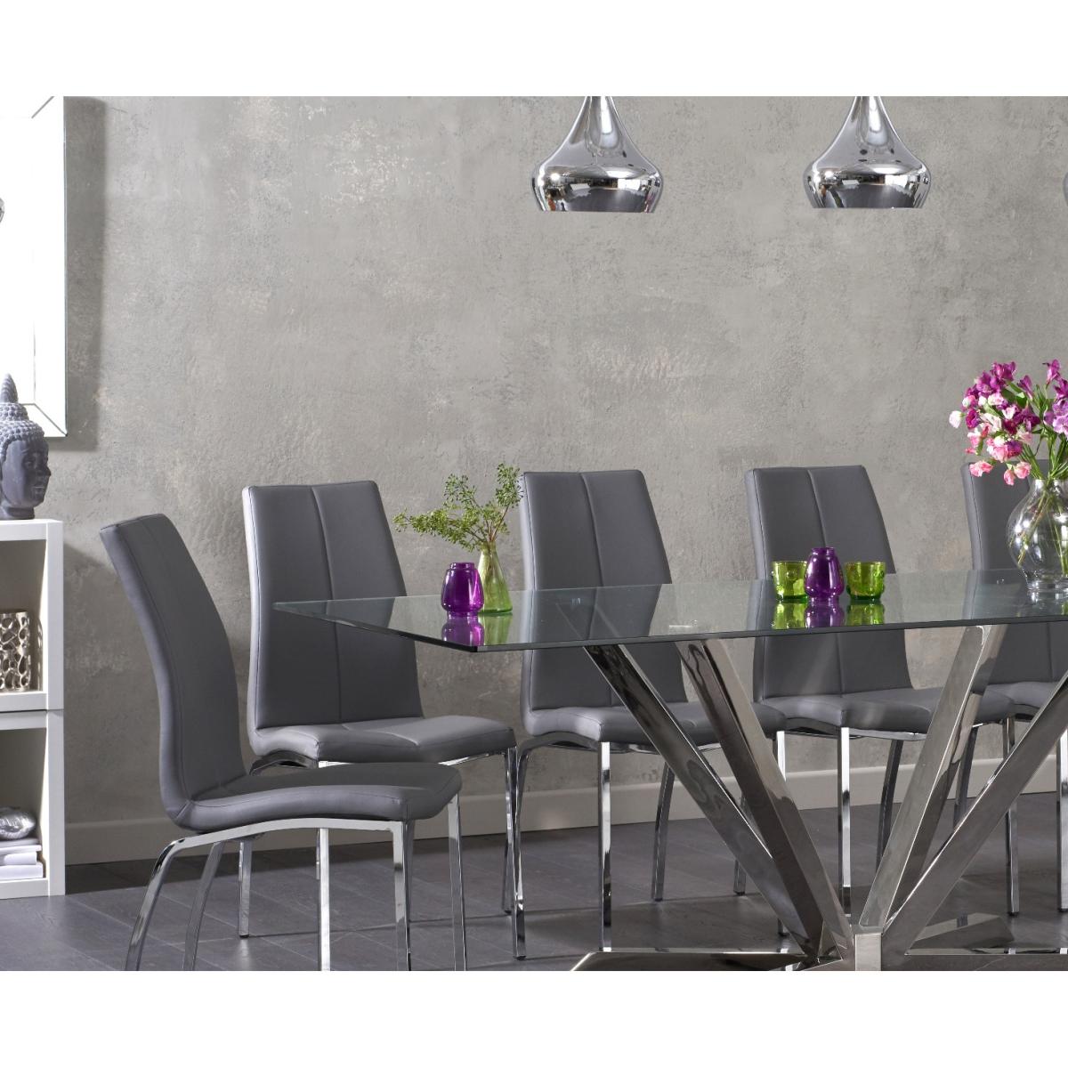 Reno 200cm Glass Dining Table with Cavello Chairs – image 2