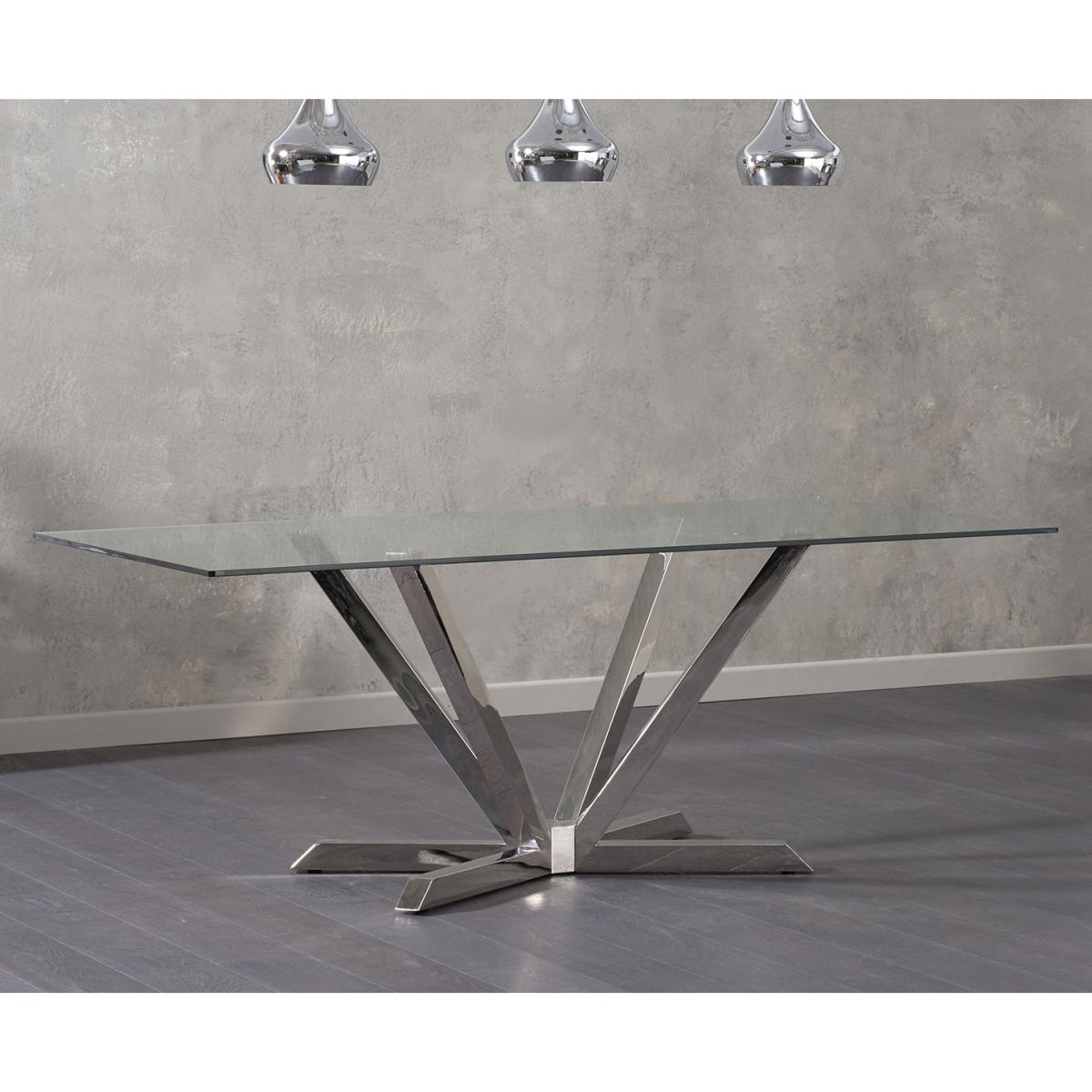 Reno 200cm Glass Dining Table with Cavello Chairs – image 5