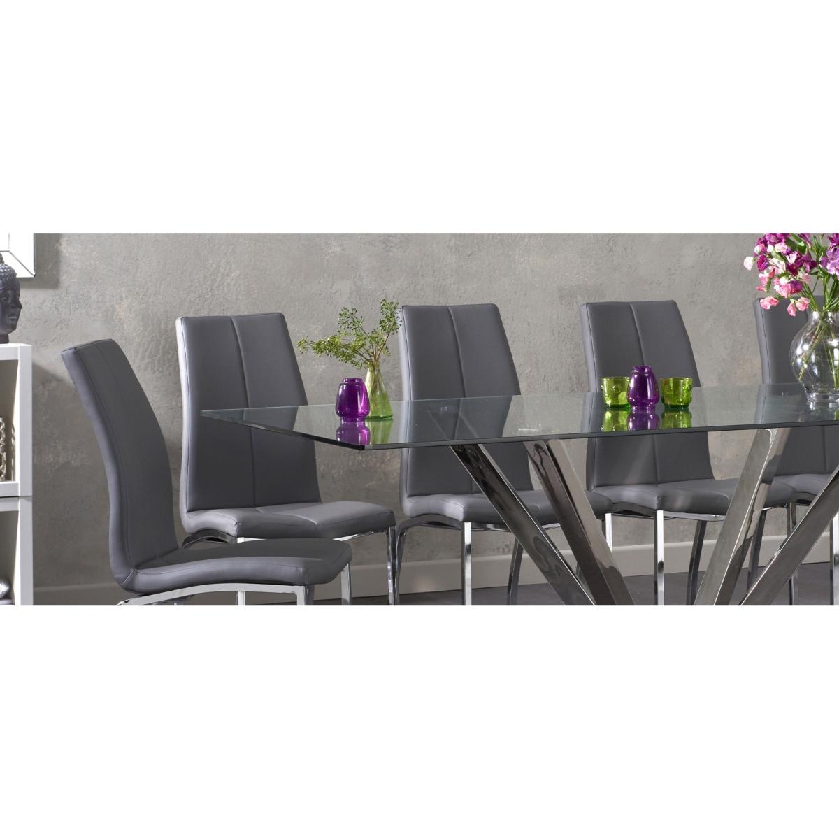 Reno 200cm Glass Dining Table with Cavello Chairs – image 9