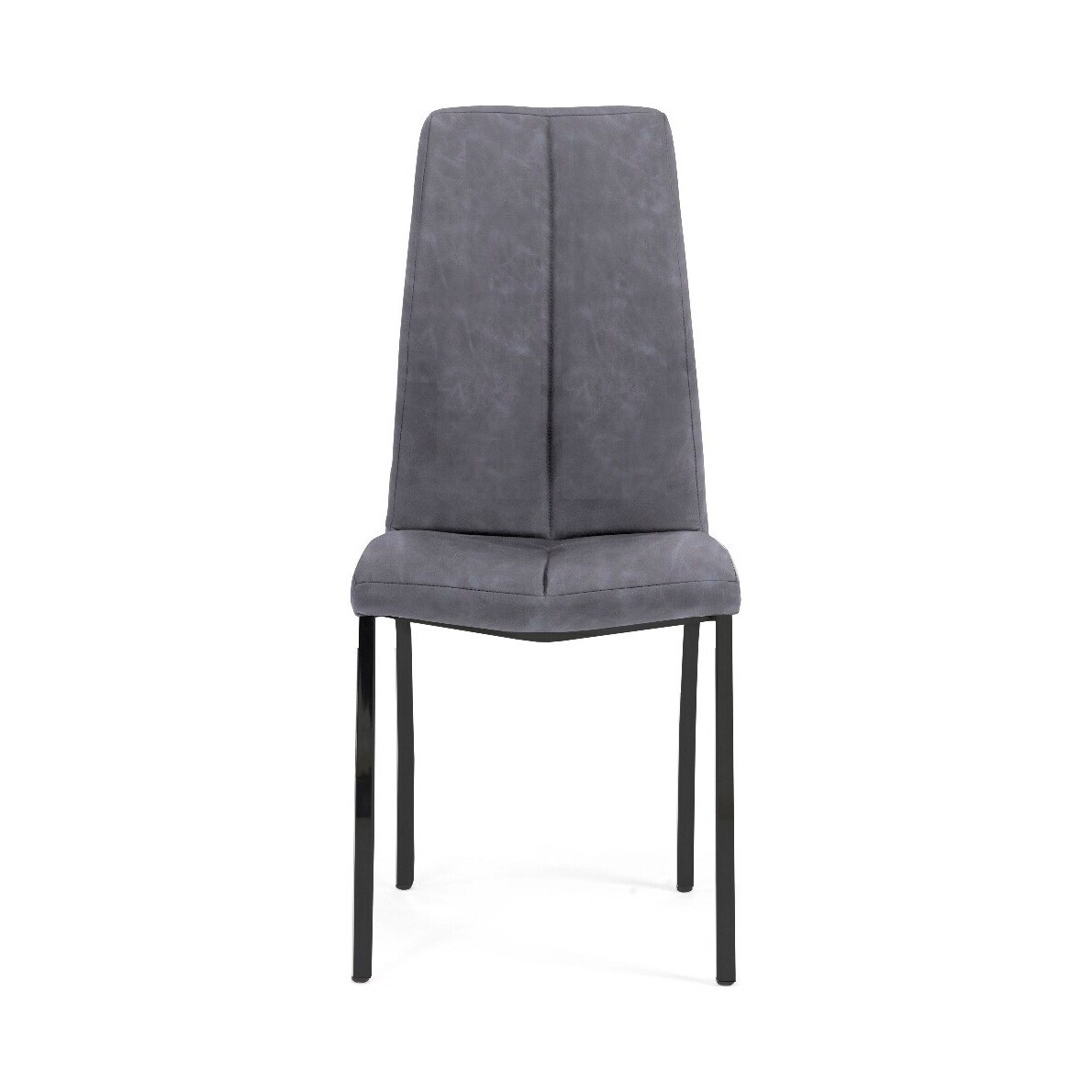 Noir Grey Fabric Antique Dining Chairs – image 2