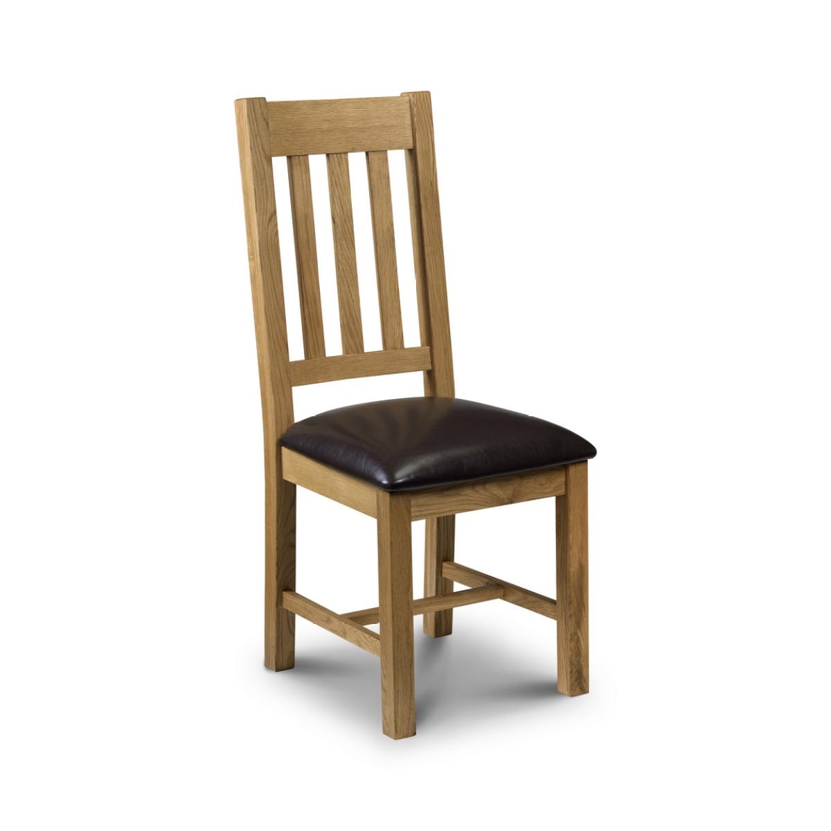 Medford 140cm Oak Extending Dining Table and Chairs - Brown, 4 Chairs – image 5