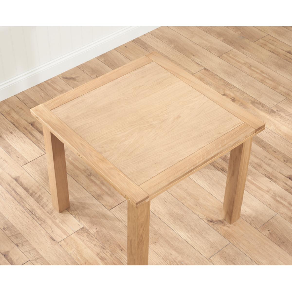 Somerset 90cm Flip Top Oak Dining Table with Vermont Chairs - Timber, 2 Chairs – image 4