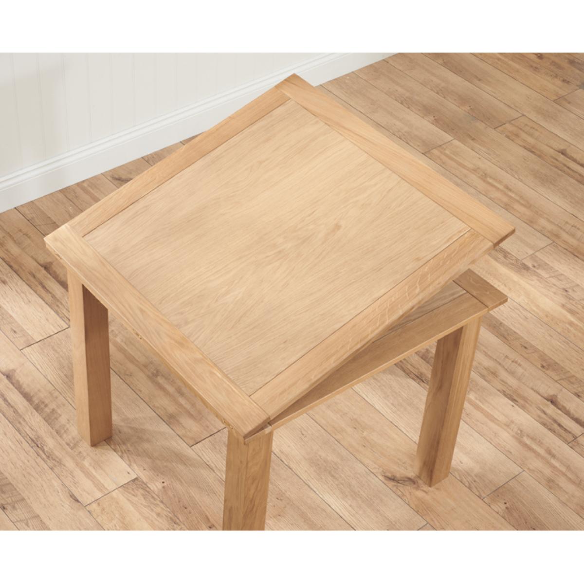Somerset 90cm Flip Top Oak Dining Table with Vermont Chairs - Timber, 2 Chairs – image 5