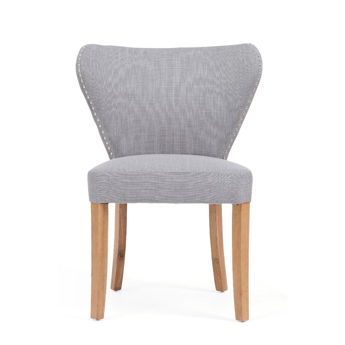 Isobel Grey Fabric Dining Chairs - Grey – image 2