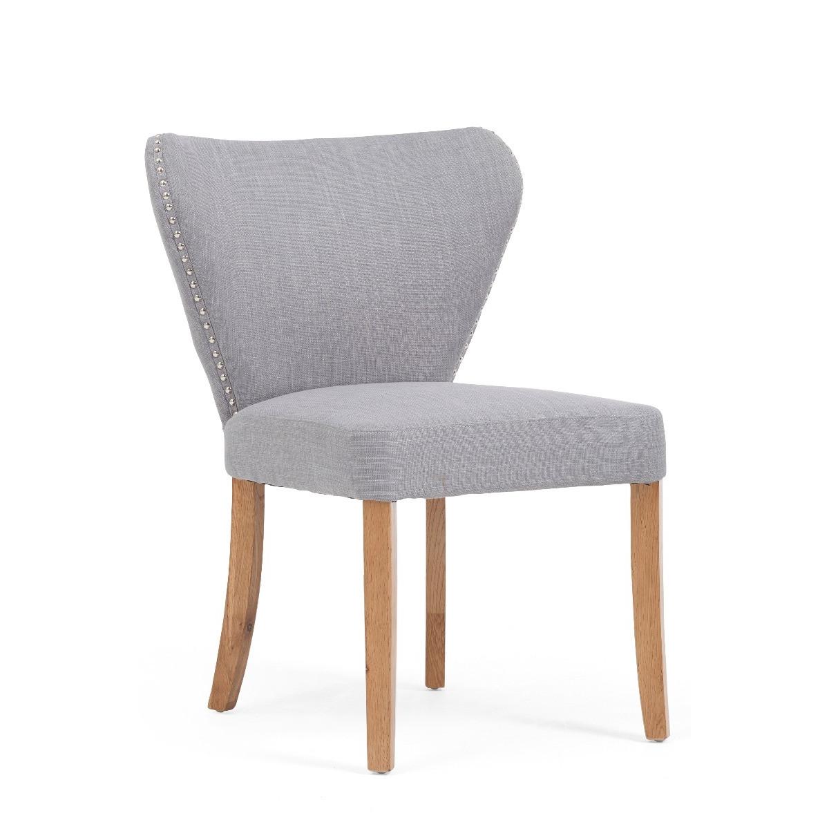 Isobel Grey Fabric Dining Chairs - Grey – image 3
