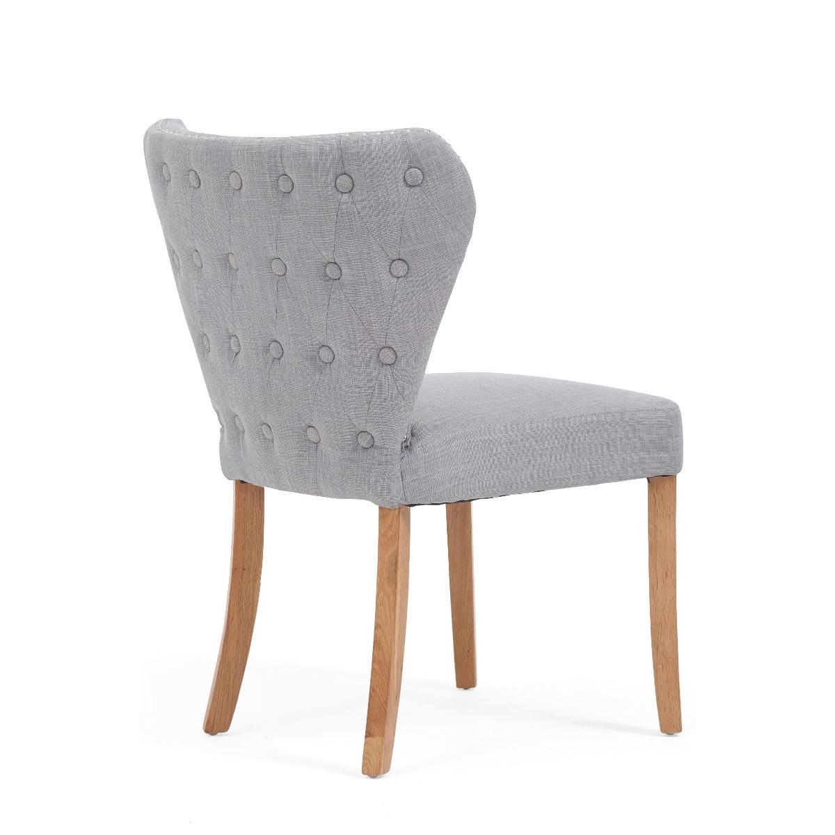Isobel Grey Fabric Dining Chairs - Grey – image 7