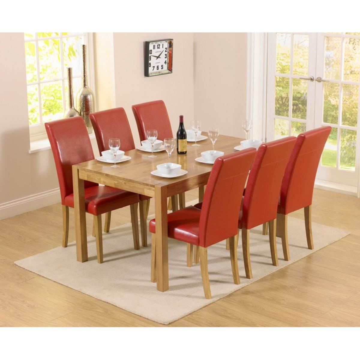Oxford 150cm Solid Oak Dining Table with Grey Albany Chairs – image 3