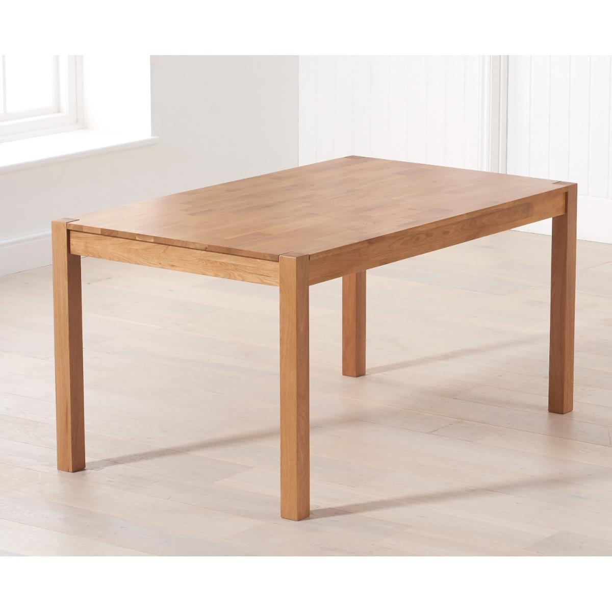 Oxford 150cm Solid Oak Dining Table with Grey Albany Chairs – image 9