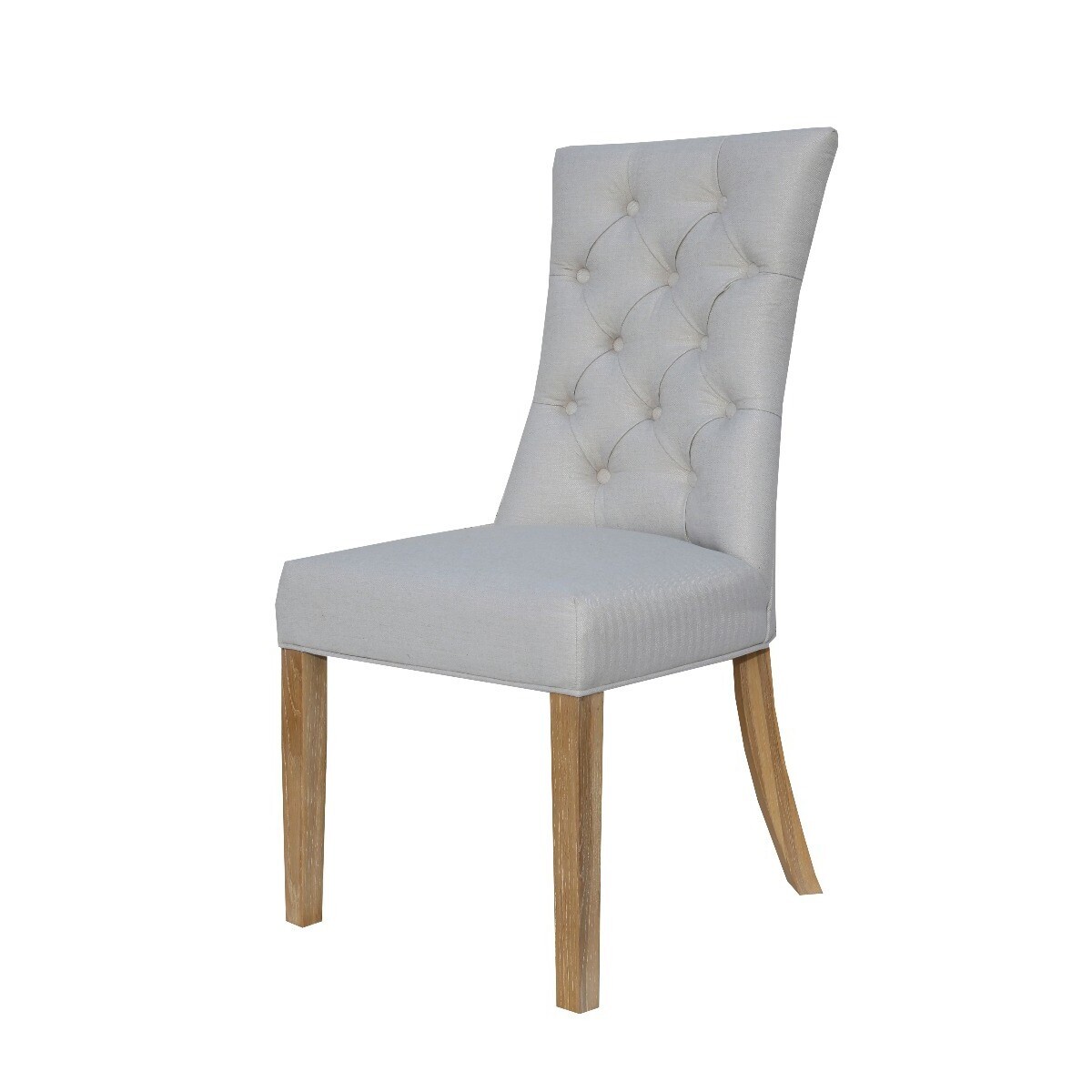 Brittany Natural Curved Button Back Chairs - Natural, 2 Chairs – image 3