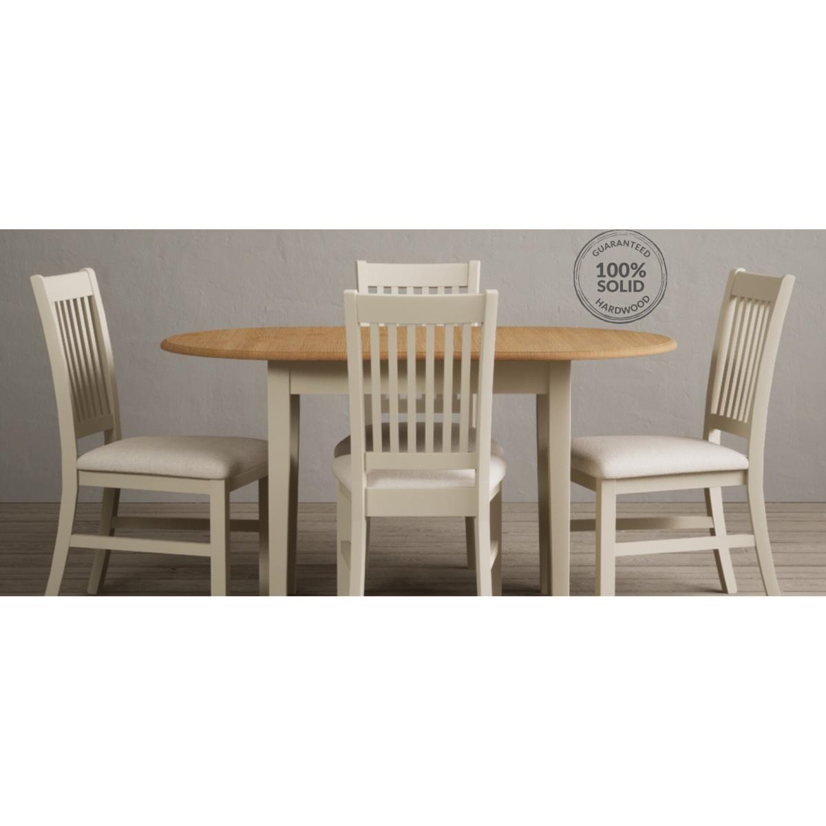 Warwick Cream Dining Chairs with Linen Seat Pad – image 7