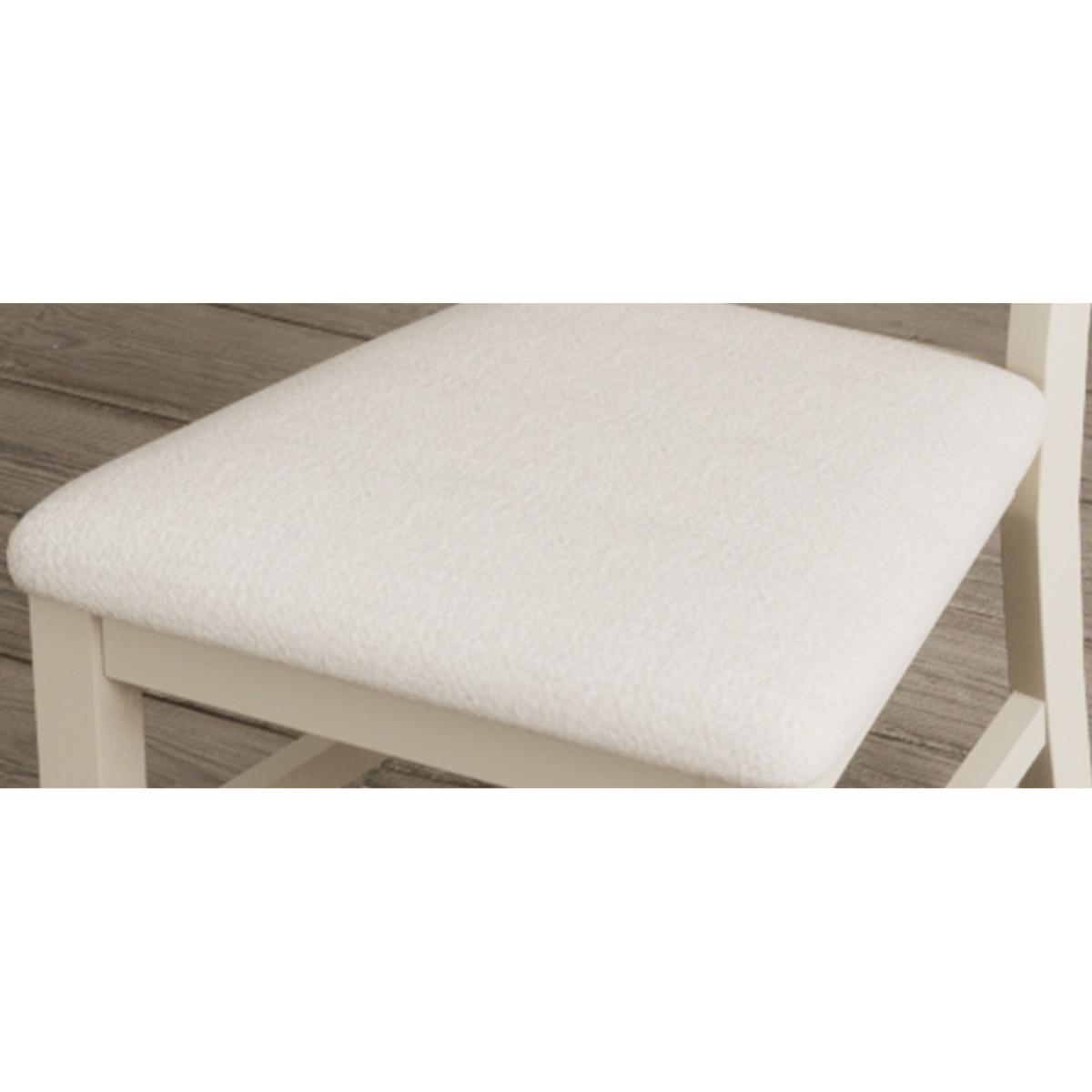 Warwick Cream Dining Chairs with Linen Seat Pad – image 9