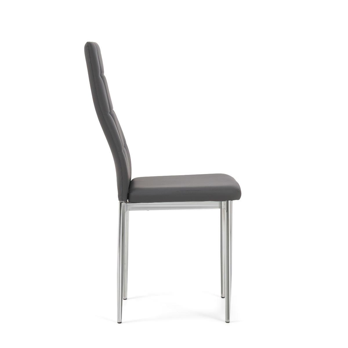 Angelo Grey Faux Leather Dining Chairs – image 4
