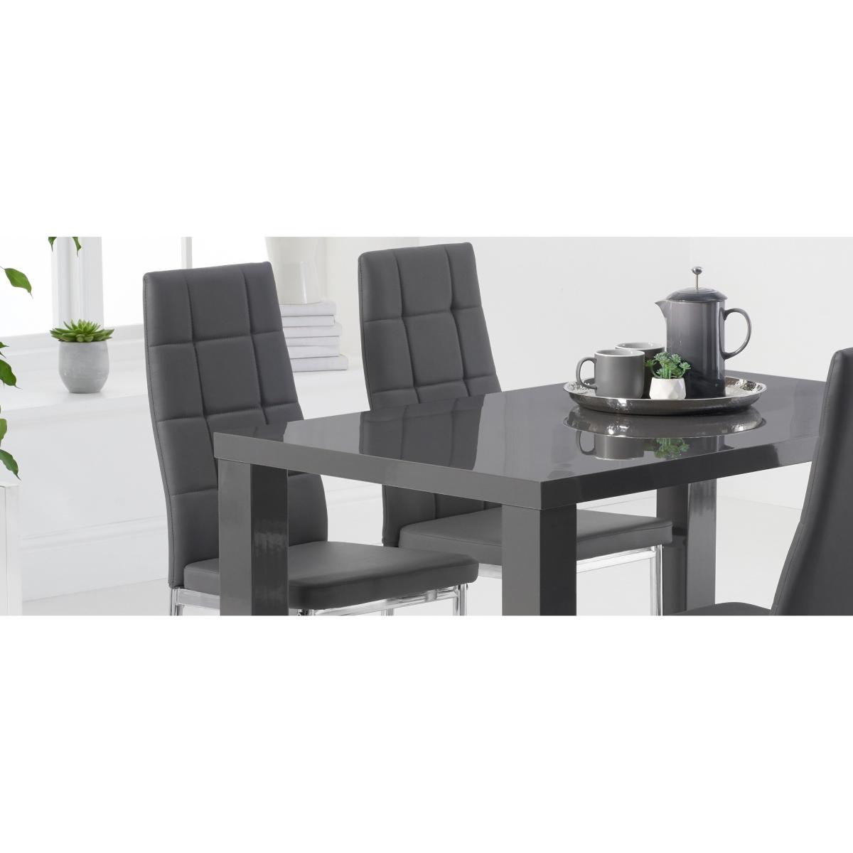 Angelo Grey Faux Leather Dining Chairs – image 7