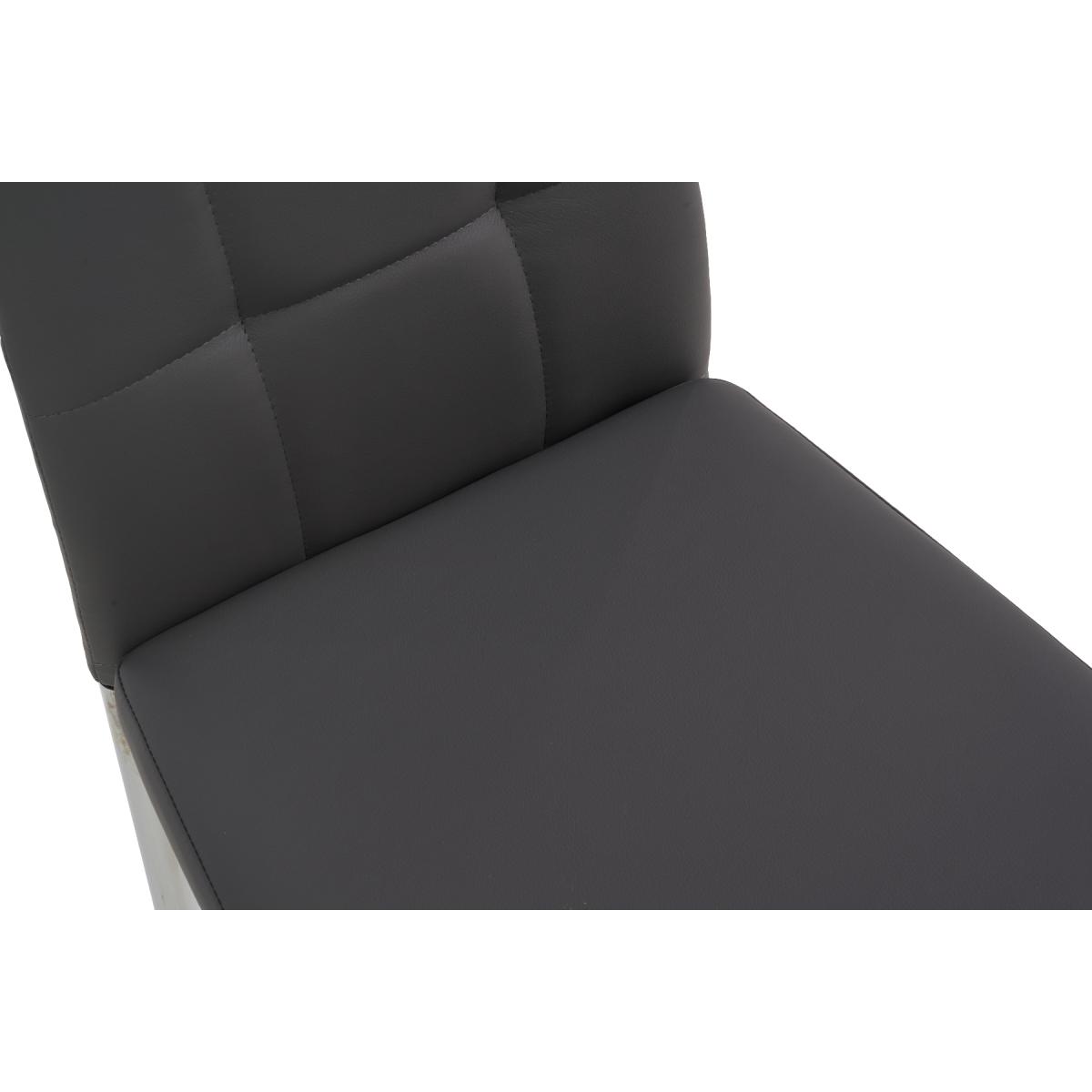 Angelo Grey Faux Leather Dining Chairs – image 10