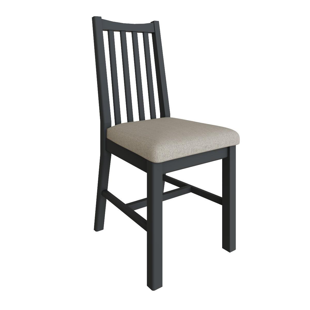 Arlia Oak and Grey Dining Chairs with Fabric Seats - Oak and Grey, 2 Chairs – image 3
