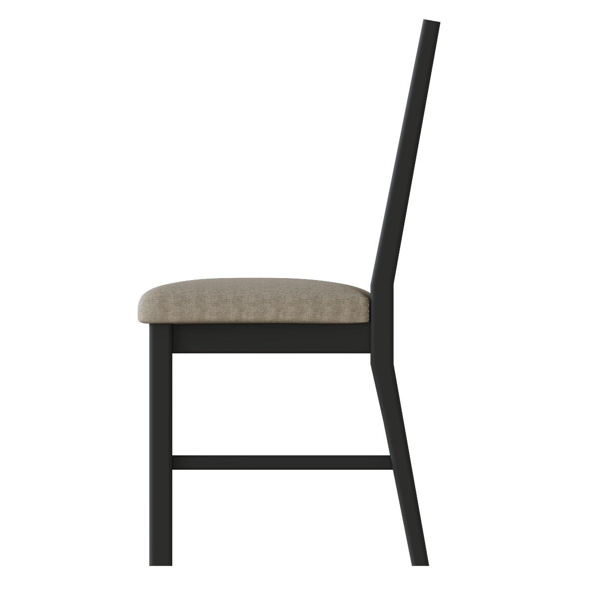 Arlia Oak and Grey Dining Chairs with Fabric Seats - Oak and Grey, 2 Chairs – image 4