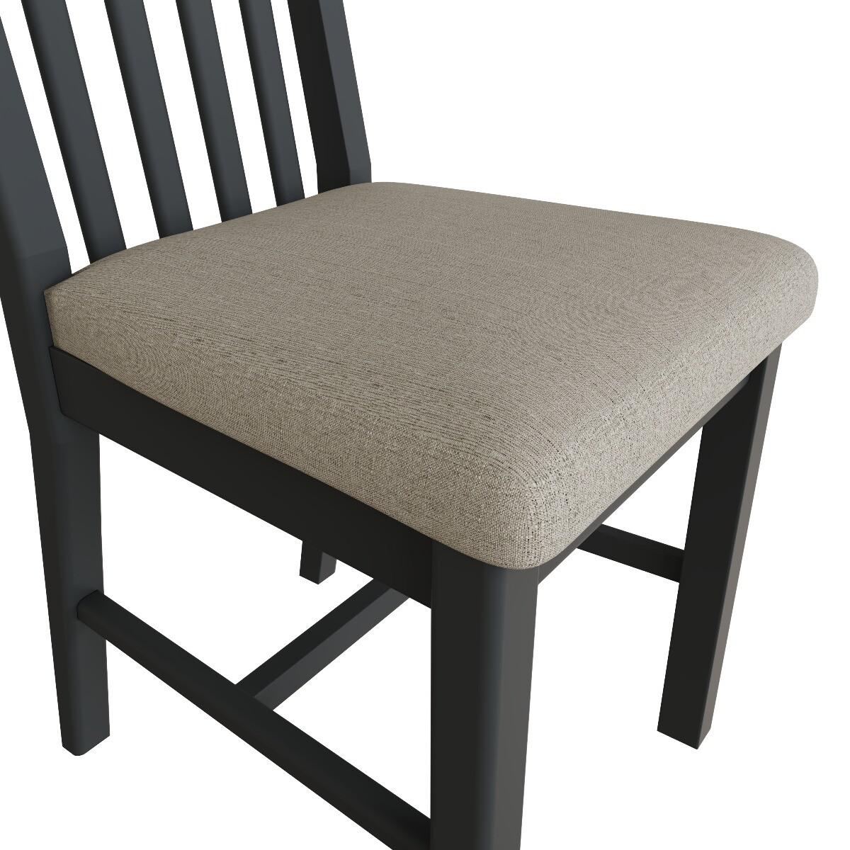 Arlia Oak and Grey Dining Chairs with Fabric Seats - Oak and Grey, 2 Chairs – image 7