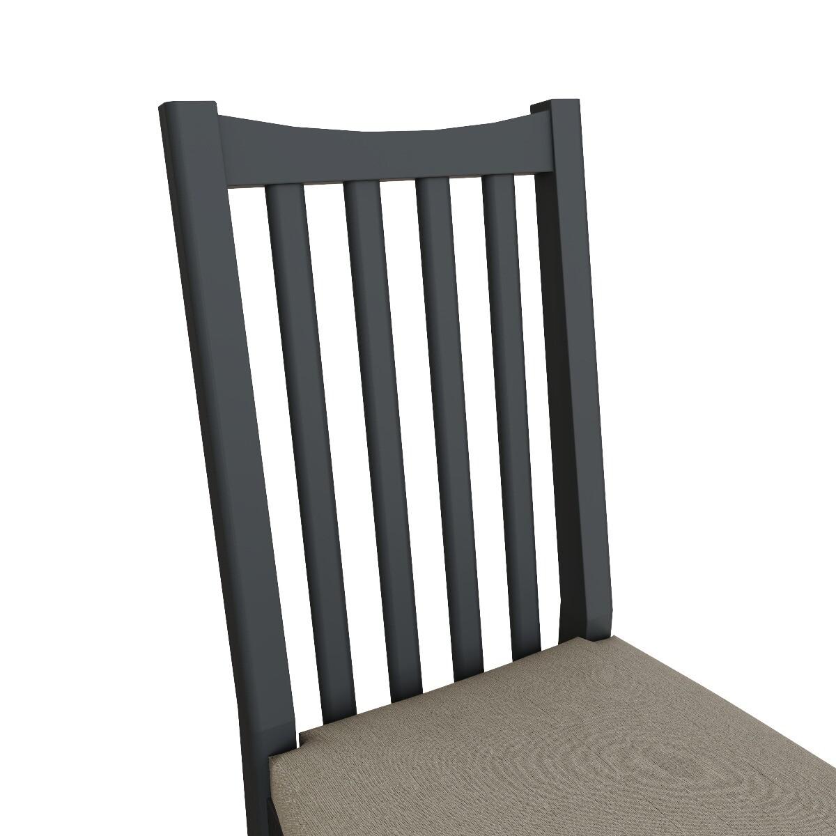 Arlia Oak and Grey Dining Chairs with Fabric Seats - Oak and Grey, 2 Chairs – image 8