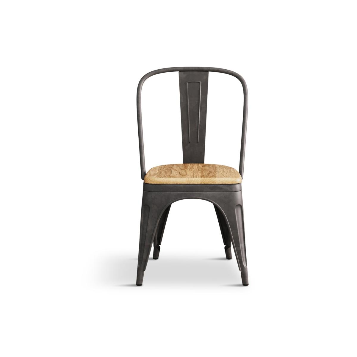 Loft Oak and Metal Dining Chairs – image 11