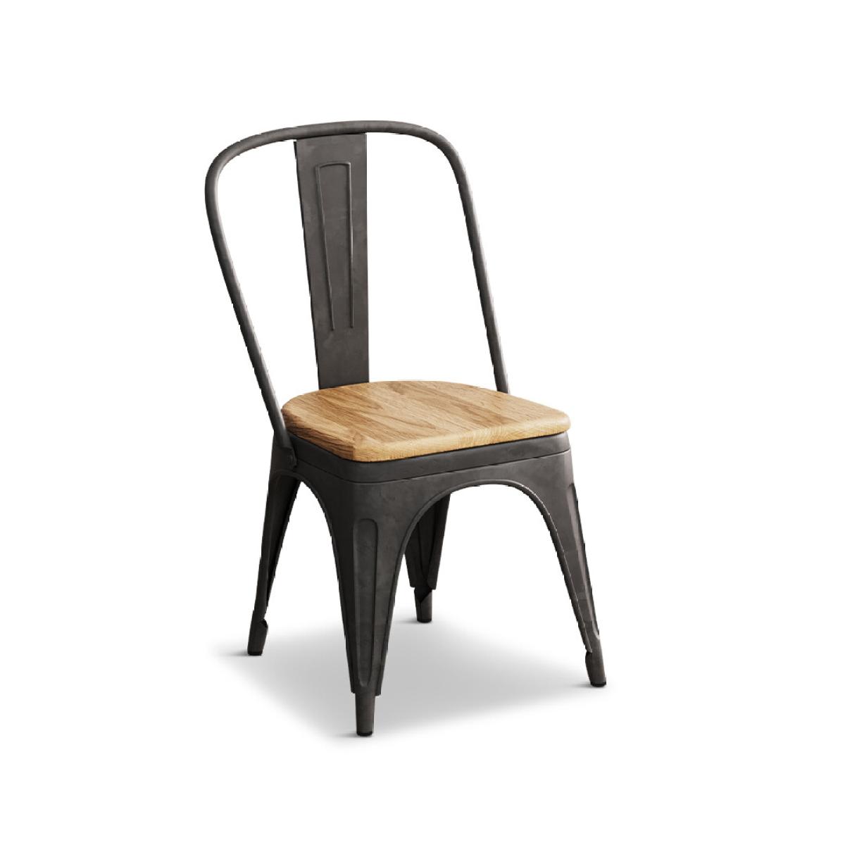 Loft Oak and Metal Dining Chairs – image 6