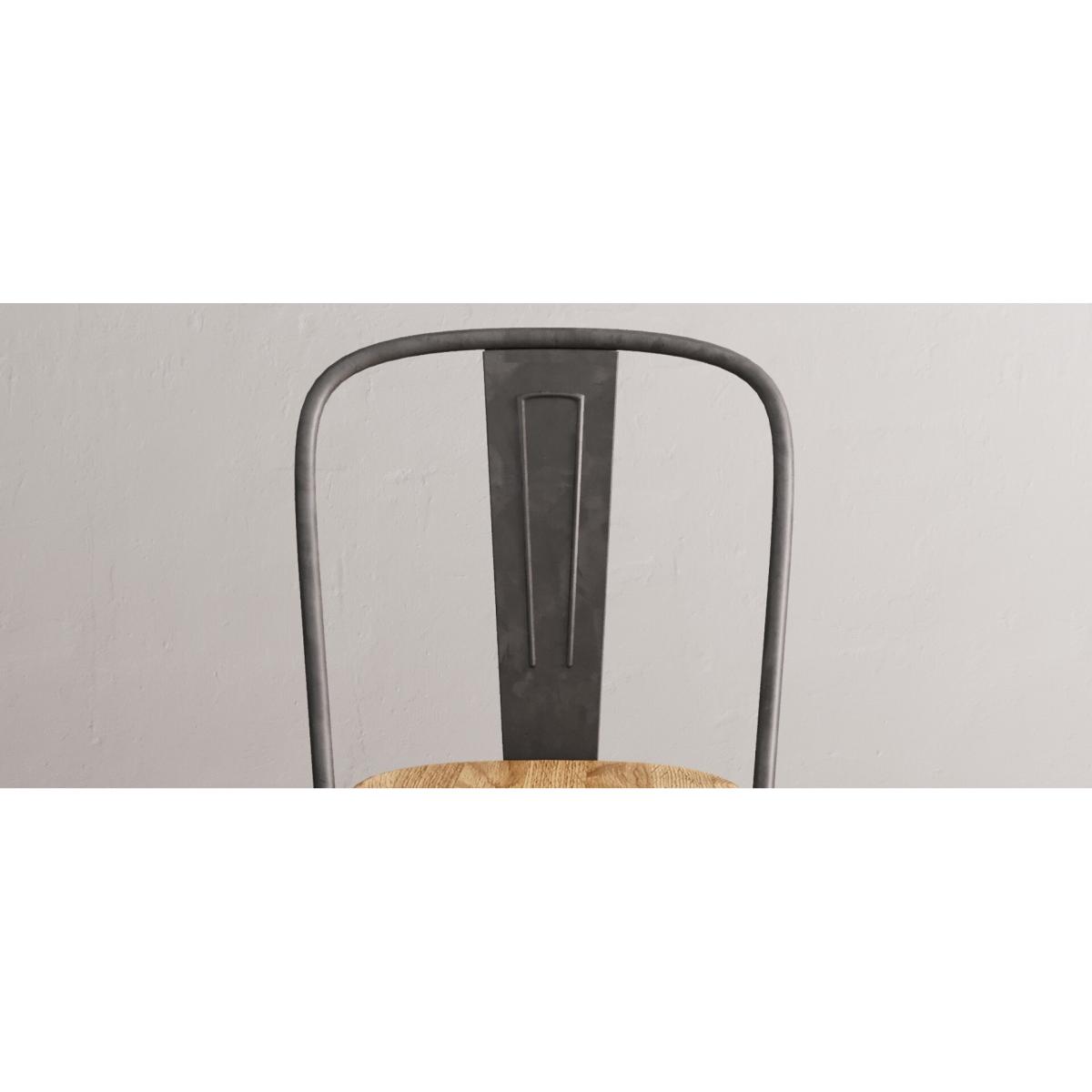 Loft Oak and Metal Dining Chairs – image 8