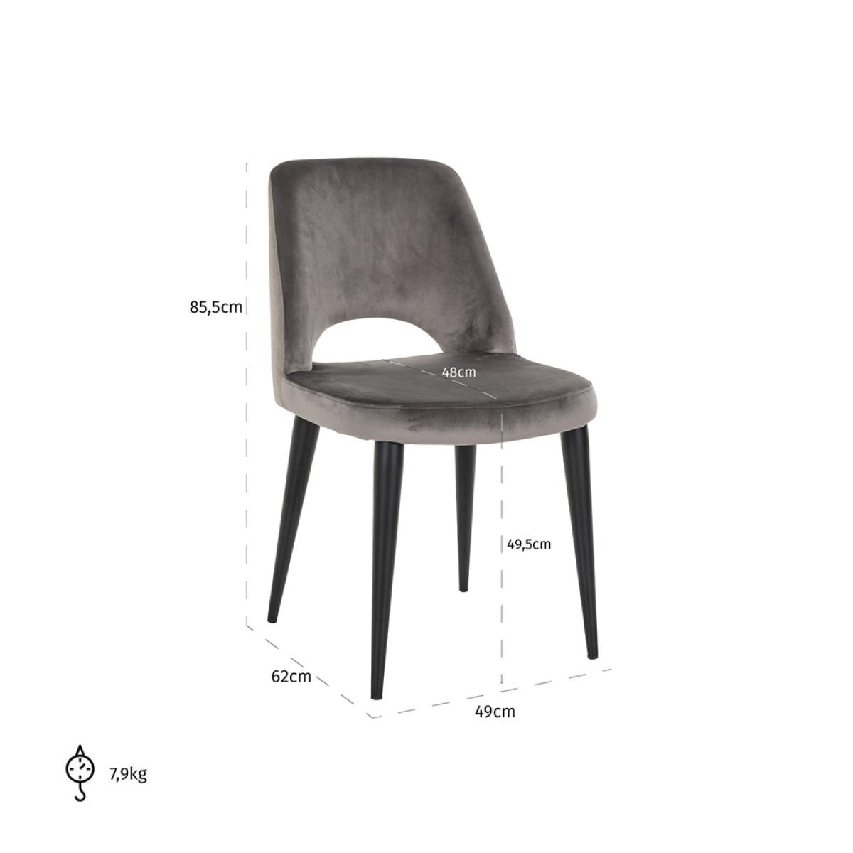 Richmond Tabitha Chair Feather Stone & Stone Velvet – image 5