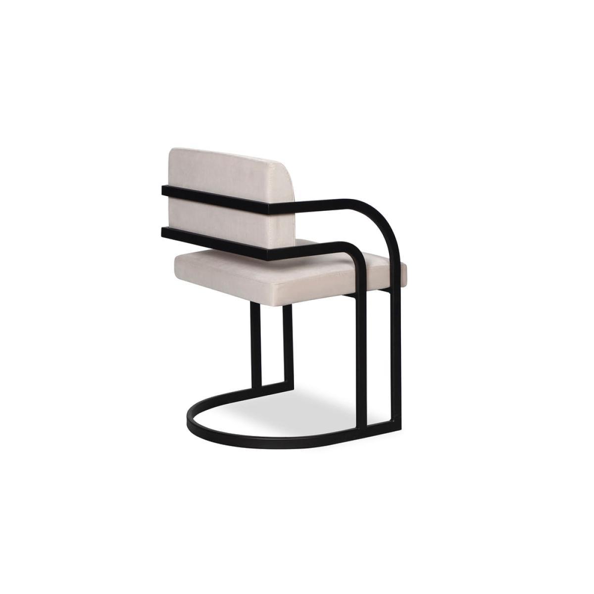 Liang & Eimil Dylan Dining Chair Gainsborough Ash Grey Velvet – image 3