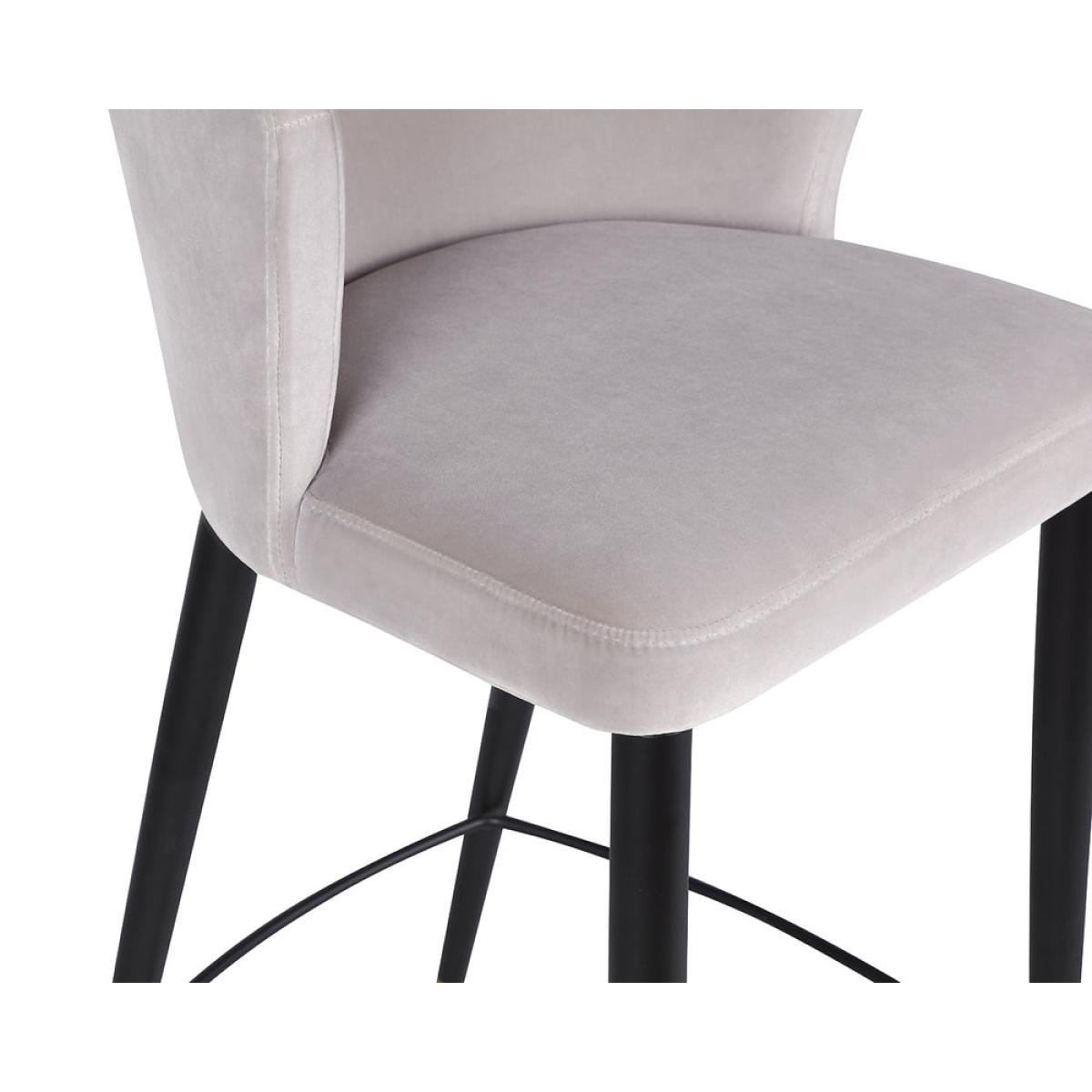Liang & Eimil Elica Stool Gainsborough Dorian Grey Velvet – image 3