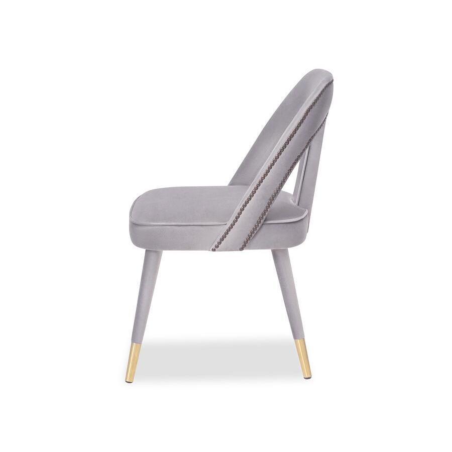 Liang & Eimil Pigalle Chair Kaster Light Grey Velvet – image 3