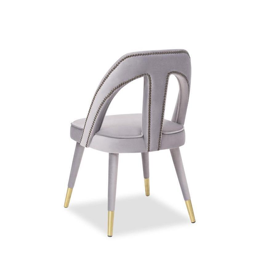 Liang & Eimil Pigalle Chair Kaster Light Grey Velvet – image 4