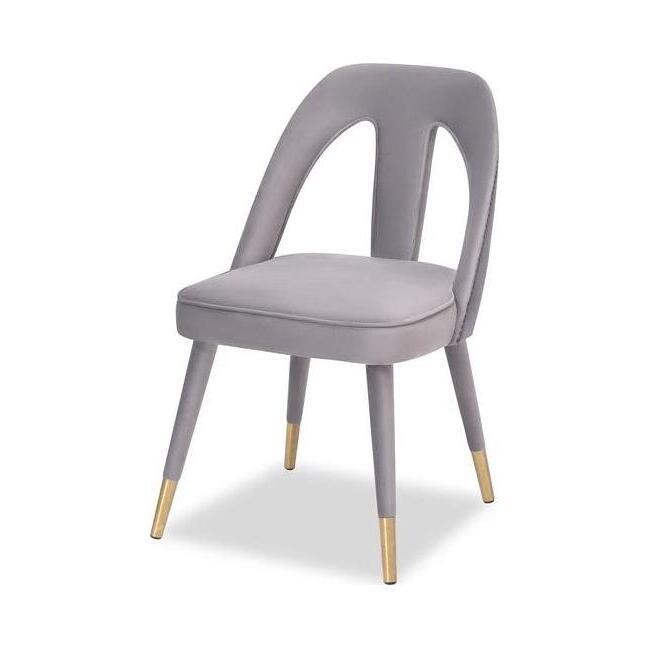 Liang & Eimil Pigalle Chair Kaster Light Grey Velvet – image 1