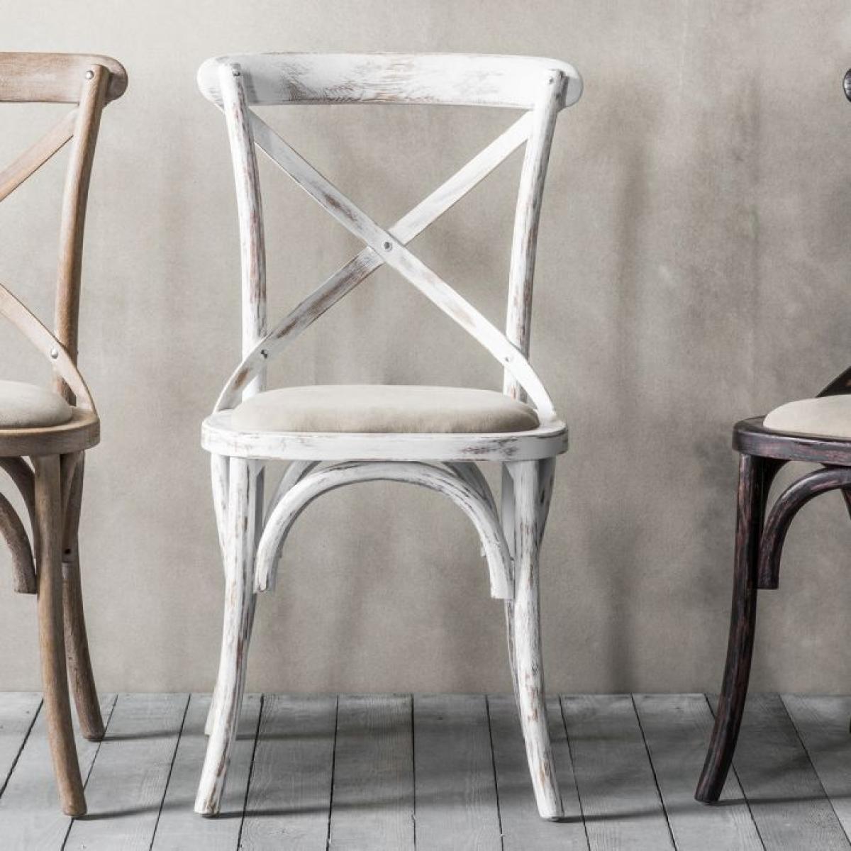 Hudson Living Set of 2 Cream Café Dining Chairs | Outlet – image 1