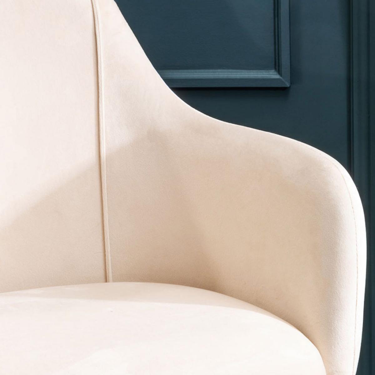 Olivia's Daisy Dining Chair in Stone Velvet – image 6