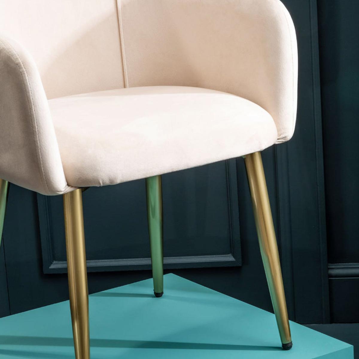Olivia's Daisy Dining Chair in Stone Velvet – image 7