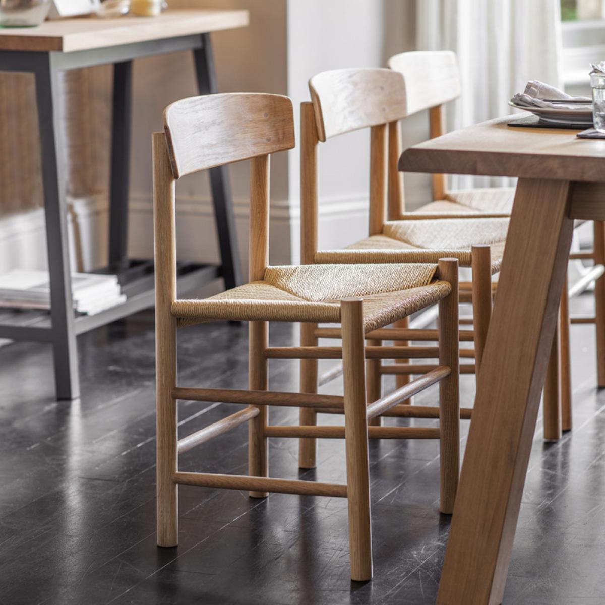 Garden Trading Longworth Pair of Chairs in Natural – image 2
