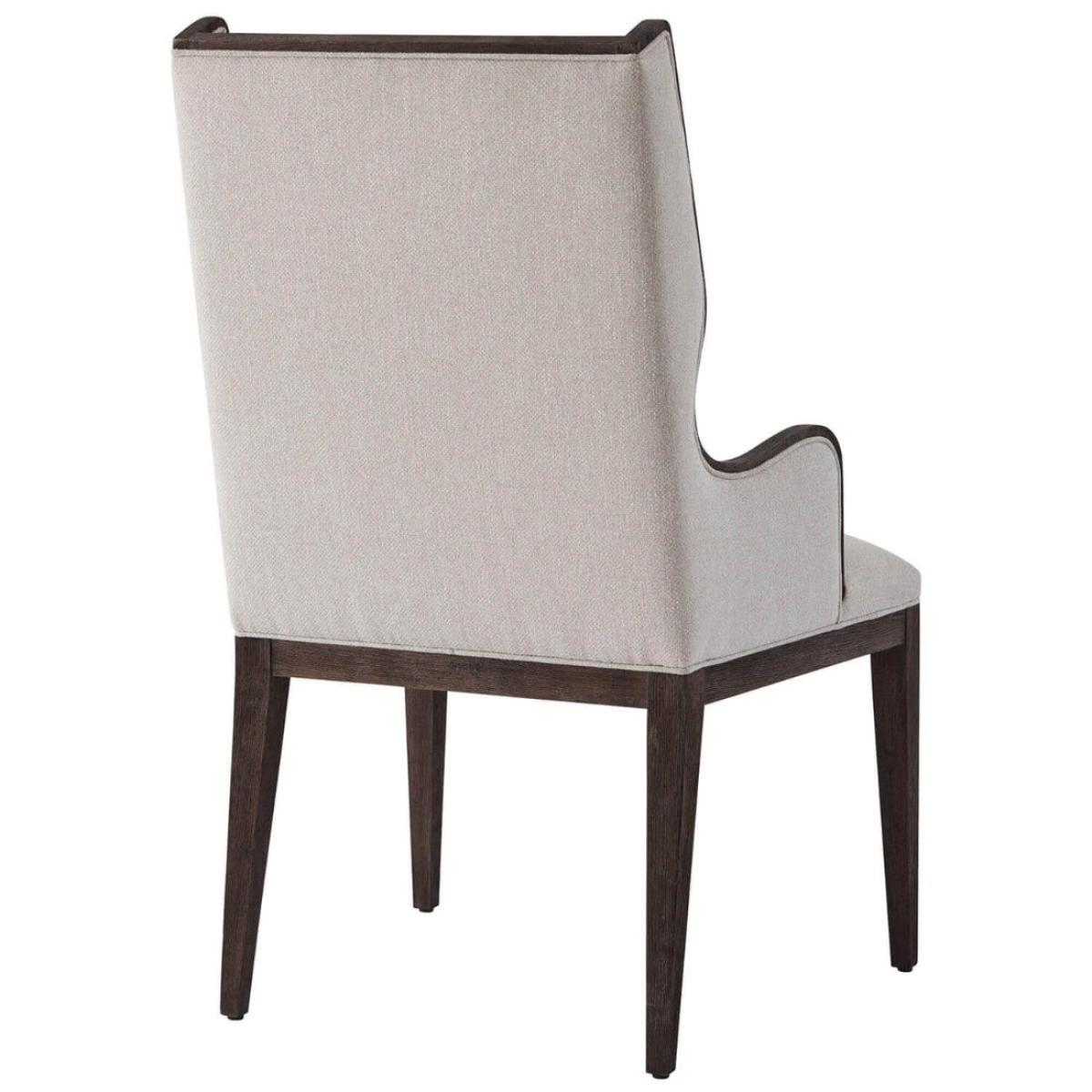 TA Studio Della Dining Chair with Arms in Kendal Linen – image 2