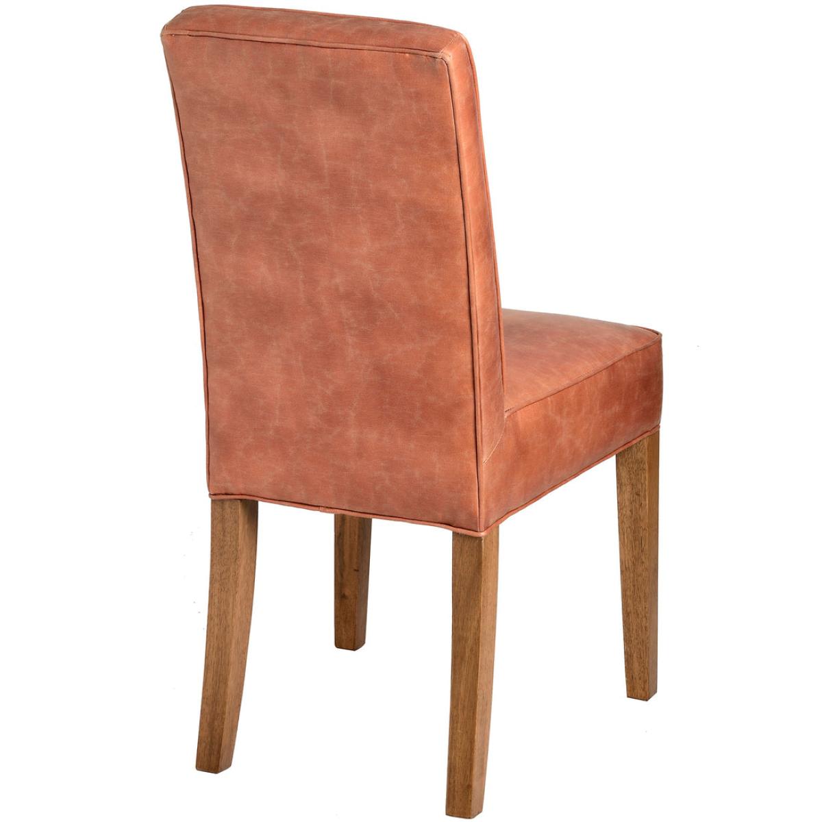 Hill Interiors Faux Leather Dining Chair in Tan – image 2
