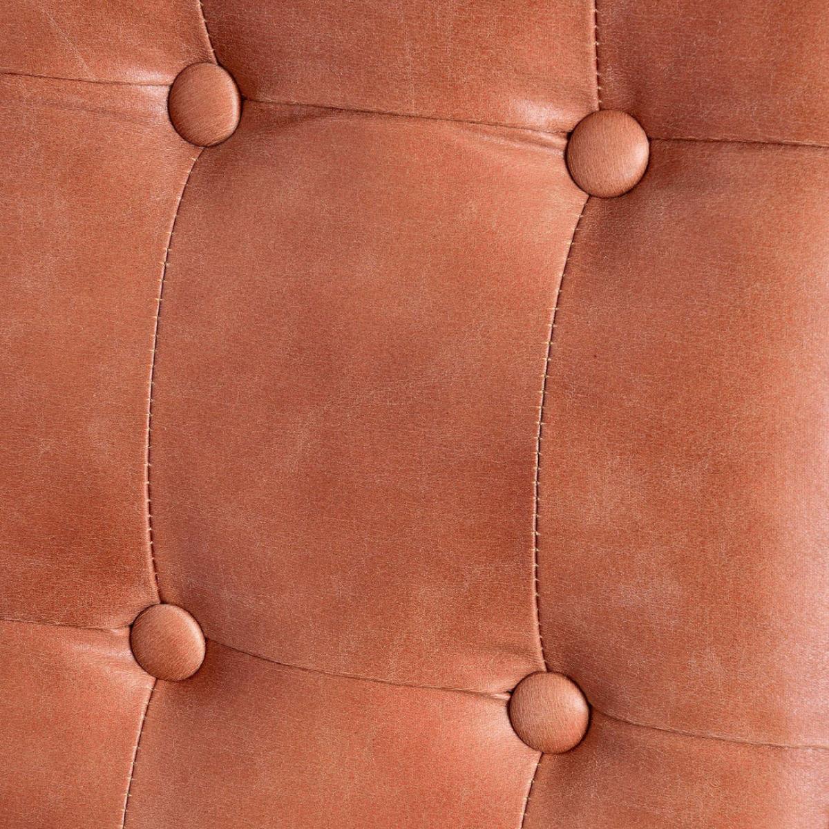 Hill Interiors Faux Leather Dining Chair in Tan – image 3