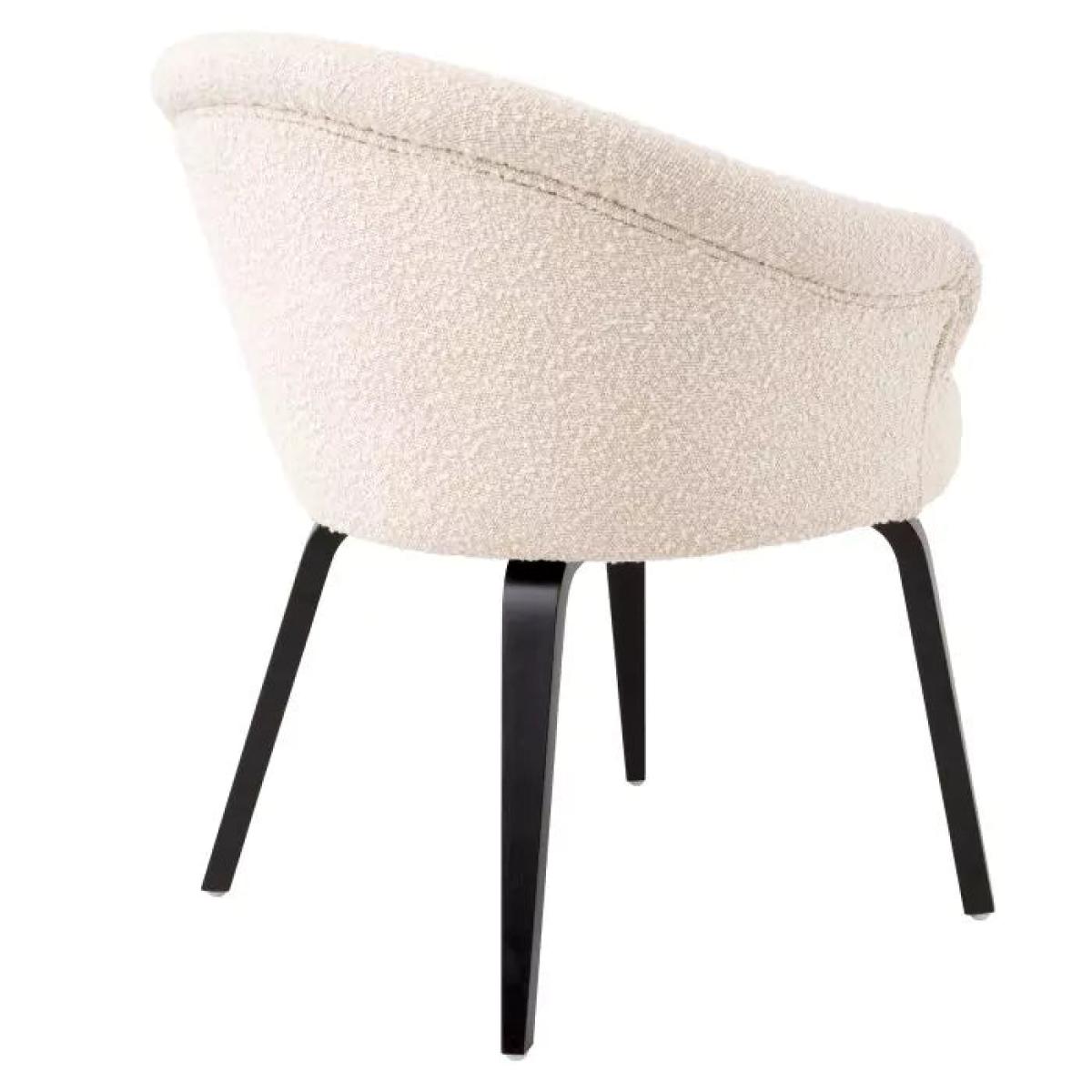 Eichholtz Moretti Dining Chair in Bouclé Cream – image 2