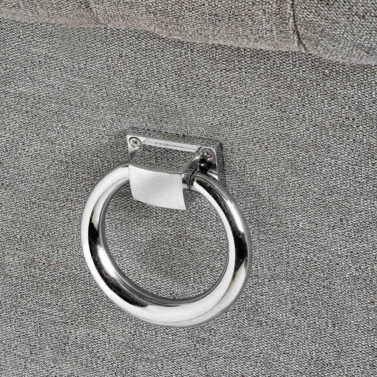 Hill Interiors Roll Top Dining Chair With Ring Pull in Silver – image 4