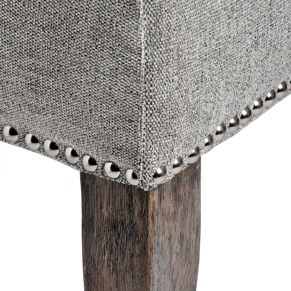Hill Interiors Roll Top Dining Chair With Ring Pull in Silver – image 5
