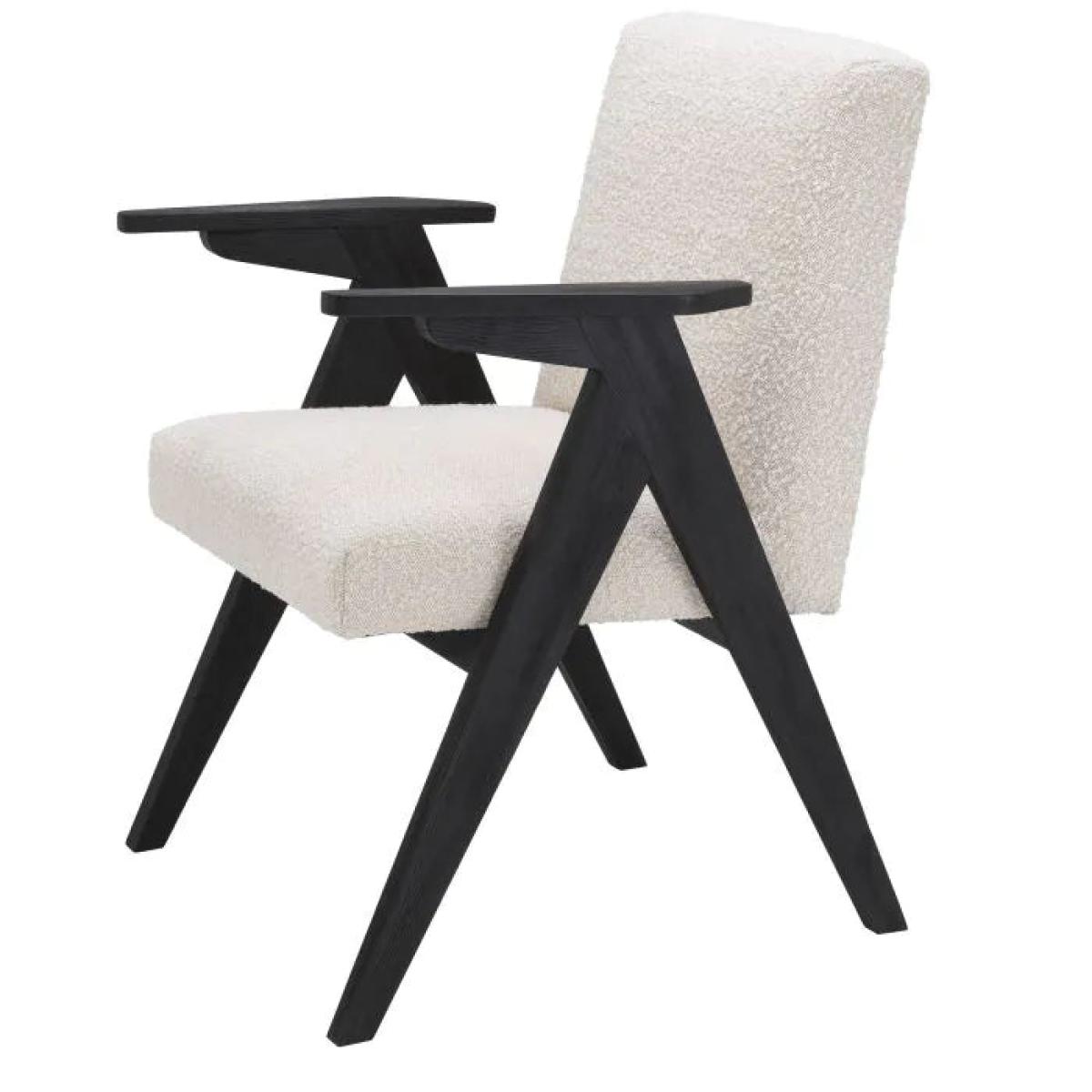 Eichholtz Bobo Dining Chair in Bouclé Cream – image 2