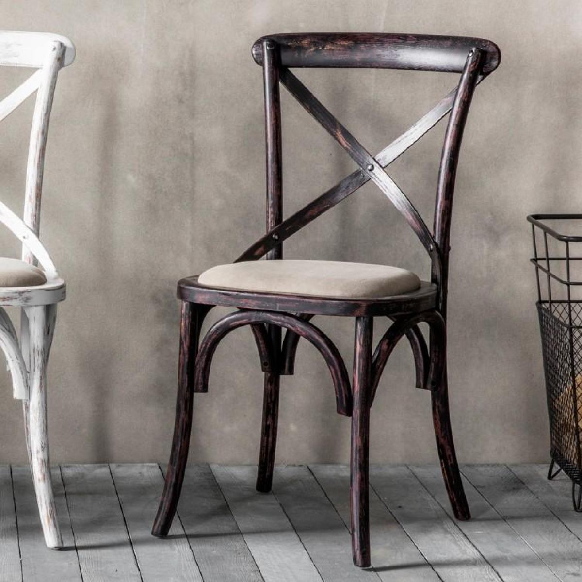 Gallery Interiors Café Chair Black (2pk) | Outlet
